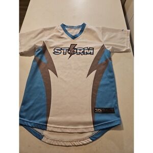 Boombah Storm Jersey De Leon‎ 22 White/Blue YXL 100% Polyester (A1212)